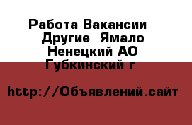 Работа Вакансии - Другие. Ямало-Ненецкий АО,Губкинский г.